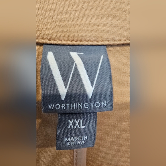 NWOT Worthington Women's Camel Double-Breasted Blazer- XXL - Picture 8 of 9